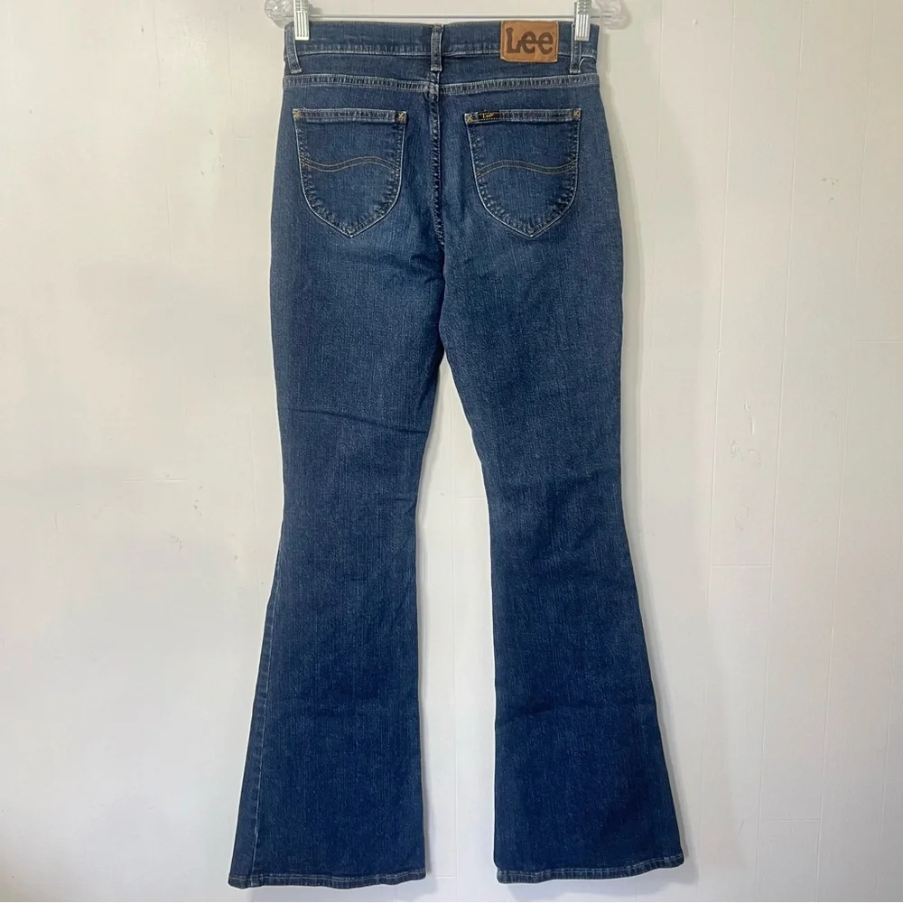 Vintage 90’s Retro High Rise Flare Bell Bottom Western Boho Denim Jeans 6 Long